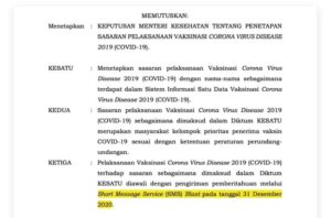 Siap-siap, Terima SMS Undangan Vaksinasi Covid-19