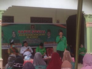 DPC PPP Deli Serdang Adakan Bakti Sosial di Kecamatan Pagar Merbau Dalam Rangka Peringatan HARLAH  Ke-48