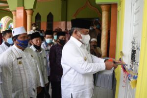 HM Ali Yusuf Siregar Resmikan Kantor BKM Dan Perpustakaan Masjid Jami’ Di Desa Kubah Sentang