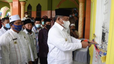 Photo of HM Ali Yusuf Siregar Resmikan Kantor BKM Dan Perpustakaan Masjid Jami’ Di Desa Kubah Sentang