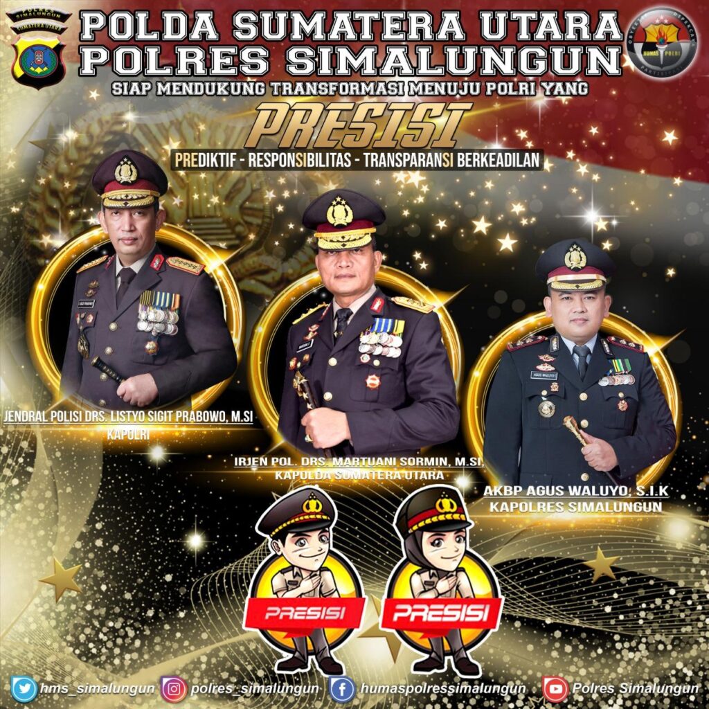 Dukung 100 Hari Kinerja Kapolri Kapolres Simalungun Ikuti Commander Wish Kapolri Secara Virtual Dipimpin Kapolda Sumut