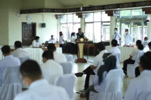 Bupati Dairi Buka Rapat Evaluasi  Pelaksanaan Program  dan Kegiatan  Tahun 2020  dan Penegasan Tahun 2021