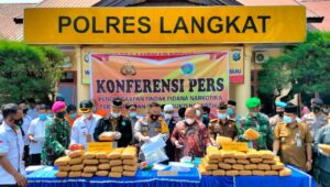 Polres Langkat Amankan 3Kg Sabu Dan 93Kg Ganja, Bupati Langkat Apresiasi Dan Dukung Pemberantasan Narkoba