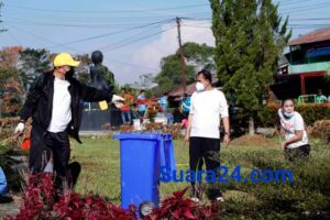 Bupati Pakpak Bharat Ajak Jajaran Bergotong Royong Bersihkan Kota Salak