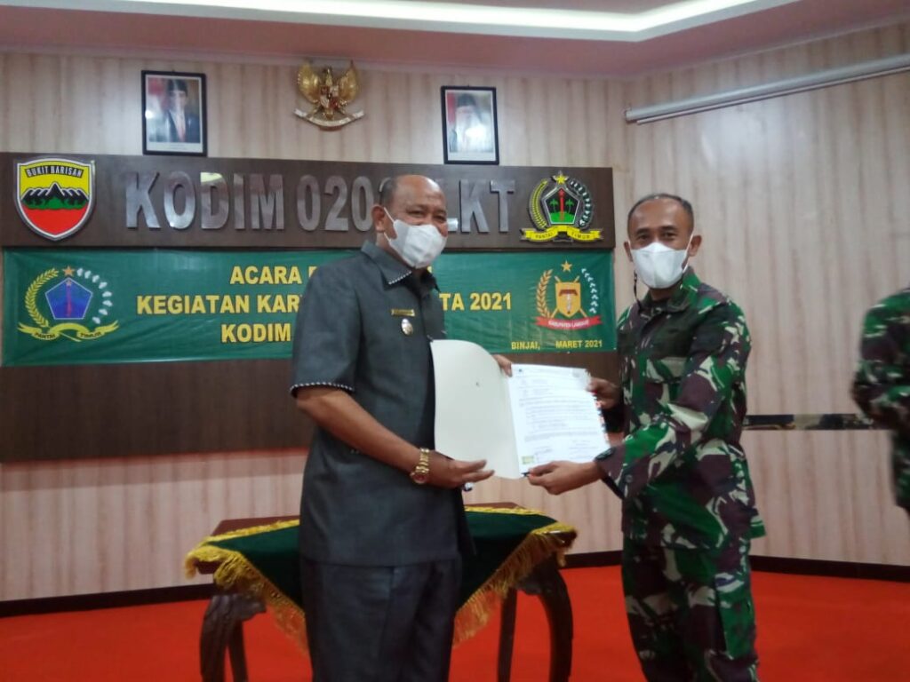 Karya Bakti TNI Pelaksanaannya, di Kecamatan Gebang