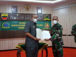 Karya Bakti TNI Pelaksanaannya, di Kecamatan Gebang