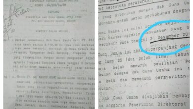 Photo of PT Sri Rahayu Agung Berdiri Di Atas HGU Yang Sudah Berakhir Sejak Desember 2013