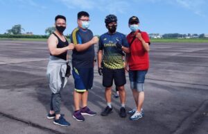 Divisi Monitoring Mitra Lanud Lakukan Olahraga Bersama Komandan Lanud Soewondo