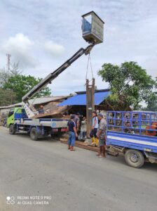Portal Pasar 10, Tanjung Beringin Kecamatan Hinai Di Pindahkan