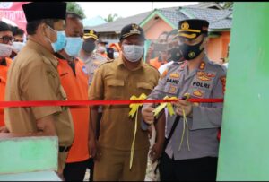 Kapolres Langkat Kukuhkan Kampung Tangguh Anti Narkoba di Kecamatan Pangkalan Susu