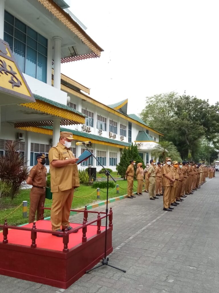Jajaran ASN Pemkab Langkat, Laksakan Apel Gabungan