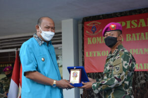 Pisah Sambut Danyon Infanteri 8 Marinir Tangkahan Lagan