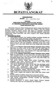Pemkab Langkat Buka Pendaftaran 20 CPNS dan 380 PPPK