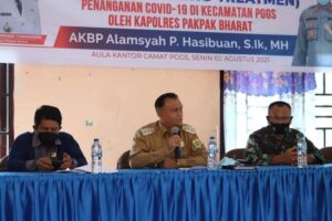 Sosialisasi Penanganan Covid-19 Di Kecamatan PGGS