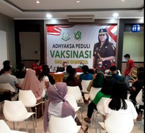 Dalam Rangka HBA ke-61 “Kejari Rokan Hilir Selenggarakan Vaksinasi Ke-2 di Mall Bagan Batu