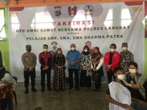Polres Langkat Gelar Vaksinasi Pelajar, Bupati Ucapkan Terimakasih
