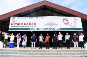 Rektor USU Donor Darah Pada Kegiatan Dies Natalis ke-69 USU