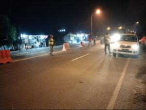 Operasi Penyekatan Dan Penertiban Digelar Malam Hari Oleh Personil Gabungan