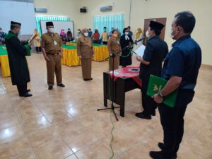 Tiga Kepala Puskesmas Jajaran Dinas Kesehatan Langkat Dilantik