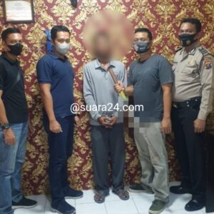 Pelaku Terduga Penganiaya Gunakan Samurai di Secanggang, Berhasil Diciduk Polisi