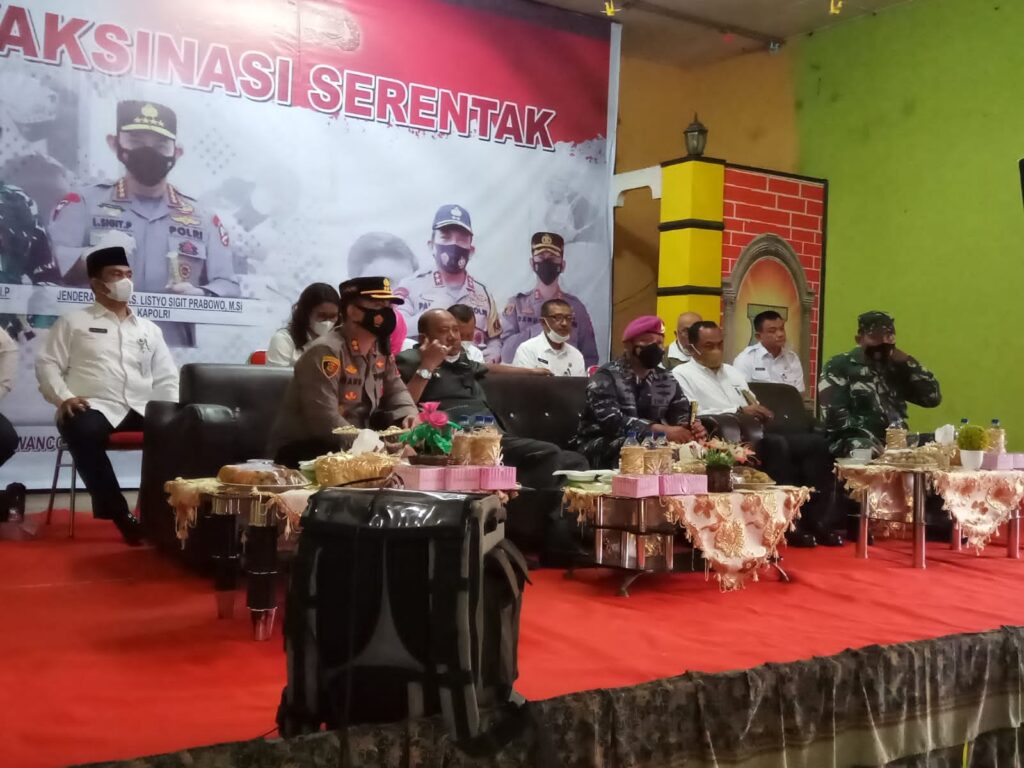 Rakor secara virtual Bupati Langkat bersama Kapolres Dan Dandim 0203 Langkat dengan Panglima TNI Dan Kapolri