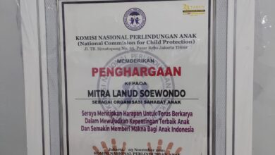 Photo of Komnas Perlindungan Anak Anugrahkan Mitra Lanud Sebagai Organisasi Sahabat Anak