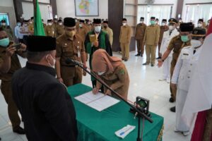 Dua puluh Tujuh Pejabat eselon III dan IV Di Lingkungan Pemkab Langkat Dilantik