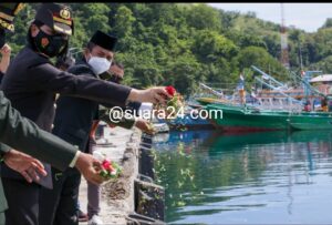 Peringati 10 November’ Kapolres Bolmong Bersama Forkopimda Gelar Tabur Bunga