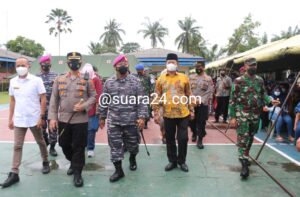 Sambut Dirgahayu TNI Ke 76, Yonif 8 Marinir Gelar Vaksin