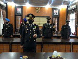 Polres Langkat mengikuti Upacara Hari Pahlawan Secara Virtual