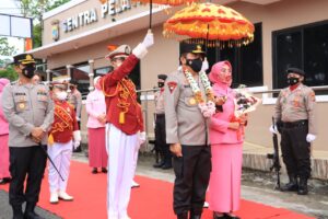 Giat Kungker’ Kapolda Sulut Irjen Pol.Drs.Mulyatno.SH.MH Disambut Prosesi Adat Di Mapolres