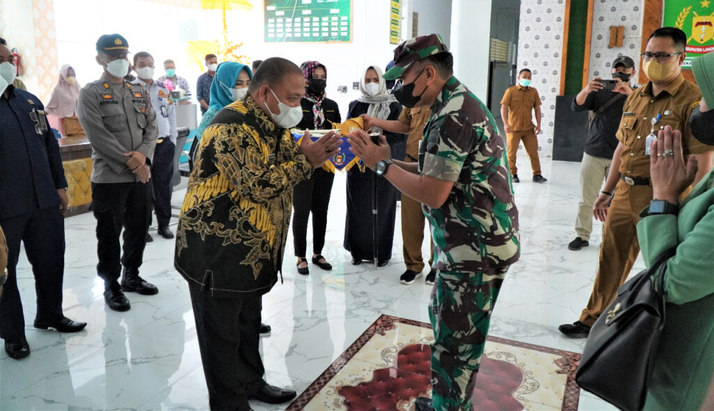Sambut Kunker Danrem 002 PT, Bupati Sampaikan Vaksinasi Langkat Capai 70%