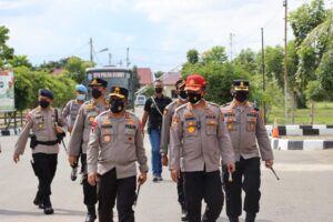 Kapolres Langakat Hadiri Upacara Penutupan Pendidikan Bintara Polri  TA.2021 SPN Hinai Polda Sumut