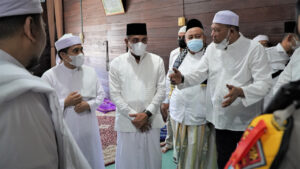 Gubsu Edy Rahmayadi bersama Bupati Langkat Silahtuhrahmi ke Tuan Guru Besilam