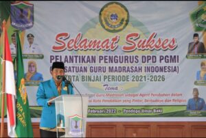 Walikota Binjai Hadiri Pelantikan PGMI Binjai, Amir Hamzah: Majukan Pendidikan Untuk Tingkatkan SDM