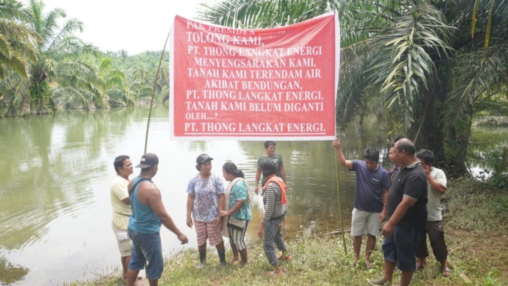 Dampak Bendungan, Puluhan Hektar Kebun Sawit Warga Terendam Air