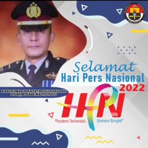 Kapolresta Deli Serdang Ucapkan Selamat Hari Pers Nasional ke-76″