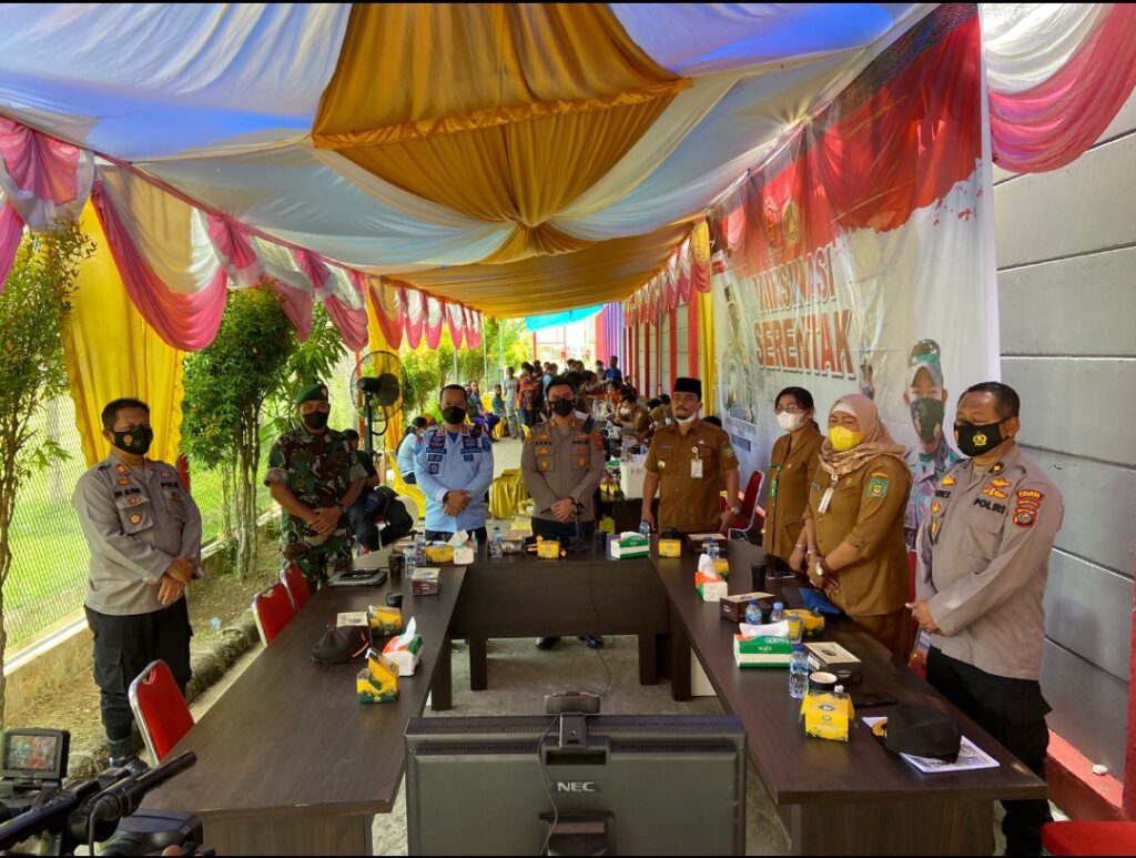 Lapas Narkotika Langkat Kanwil Kemenkumham Sumut, Laksanakan Vaksinasi untuk 1.400 WBP
