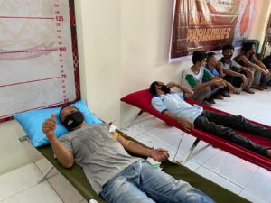 Lapas Narkotika Kelas IIA Langkat Kemenhumkam Sumut Gelar Donor Darah