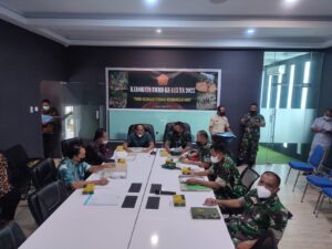 Danrem 022/PT Bersama Plt Bupati Langkat dan Dandim 0203/Lkt Ikuti Rakornis