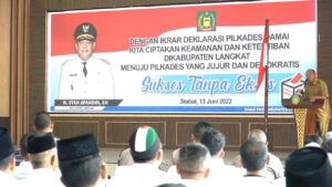 Deklarasi Damai Pilkades, Ini Pesan Afandin Untuk Para Calon