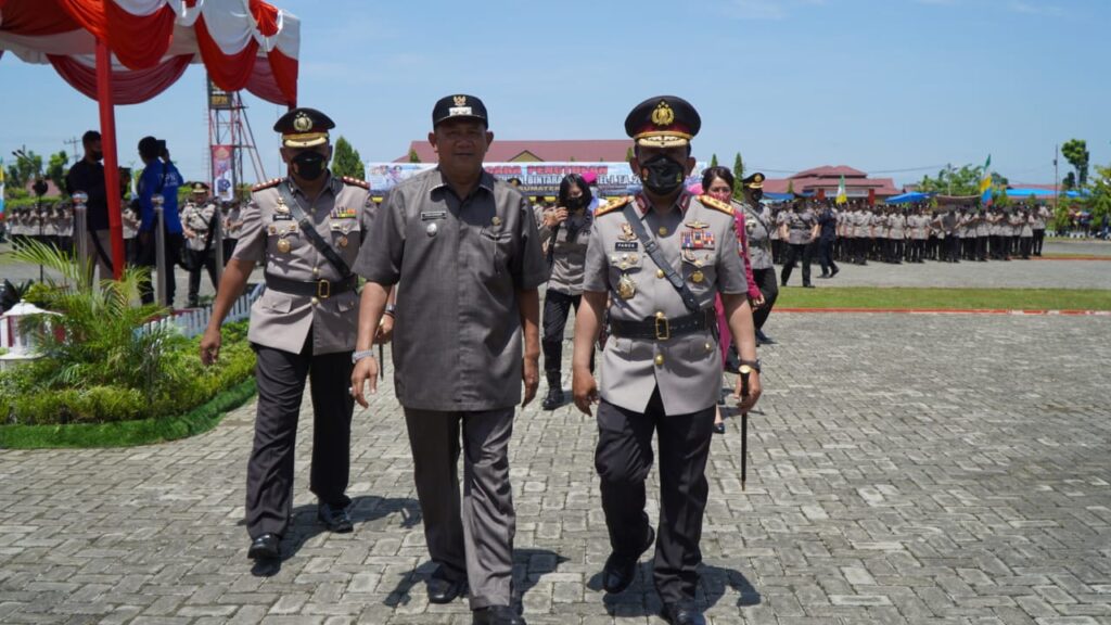 Afandin Hadiri Pelantikan 361 Bintara SPN Hinai Polda Sumut