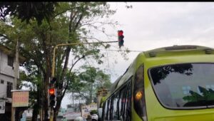 Traffic Light Rusak, Kadishub Langkat  Diduga Tutup Mata dan Neri Keterangab Berbeda