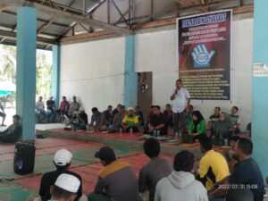 Masyarakat Kecamatan Batang Serangan Gelar Deklarasi Penyalagunaan Narkoba dan Judi