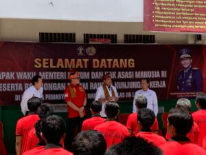 Wamenkumham RI Prof Edward Hiariej Kunjungi Lapas Narkotika Langkat Kanwil Kemenkumham Sumut