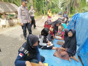 Antisipasi Penyebaran Penyakit Pasca Banjir, Kapolres Langkat Tingkatkan Pelayanan Kesehatan