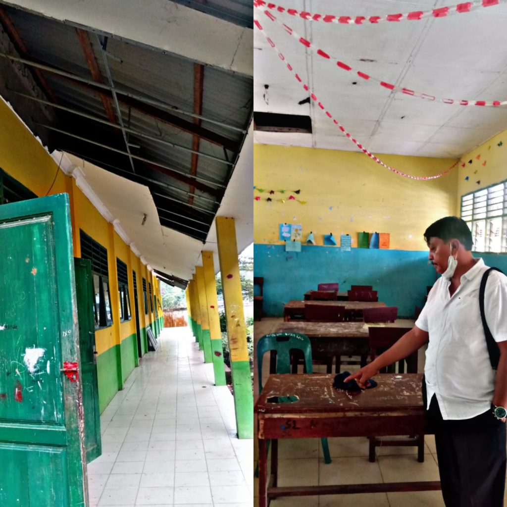 Bangunan dan Mobiler Sekolah SMP 5 Stabat Tekesan Tak Terurus, Penggunaan Dana Bos jadi Pertayaan