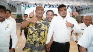 Plt Bupati Langkat Ikuti Rakor Perdana di Kantor Gebernur Sumut