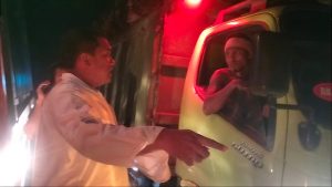 Kadishub Langkat Putar Balikan Belasan Truk ODOL yang Melintas dari PT. LNK di Malam Hari