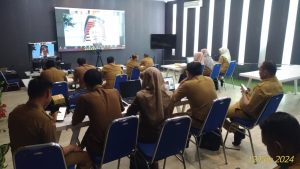 Rakor TPID, Sekda Langkat Amril Ikuti Zoom Meeting Dengan Mendagri